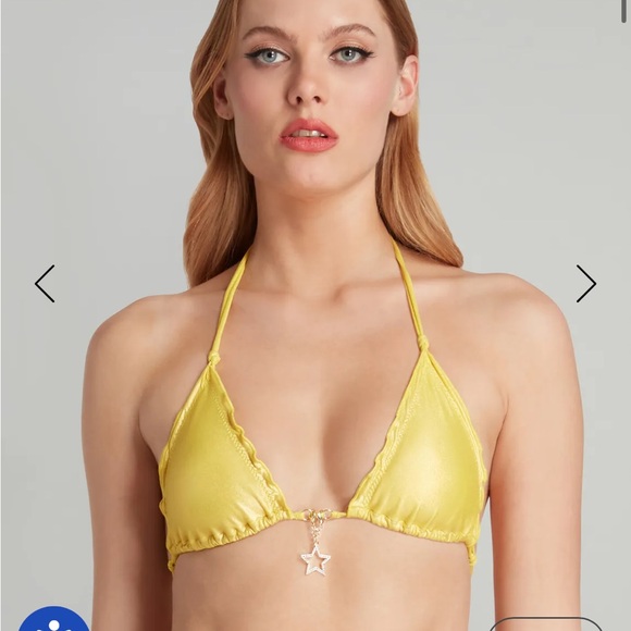 Yellow Ruffled Bikini Set - Picture 3 of 14